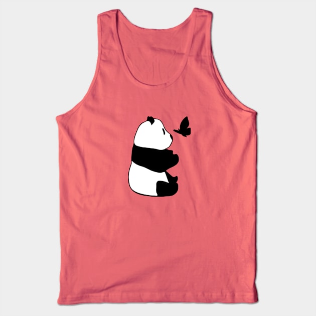 Peaceful Panda Tank Top by bambamdesigns